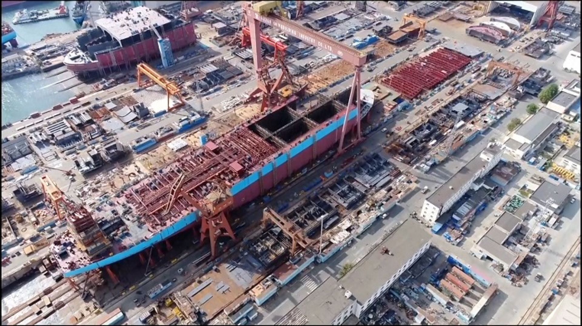 चीनमा जहाज उद्योग : विश्वव्यापी ५१ प्रतिशतभन्दा बढी हिस्सा 